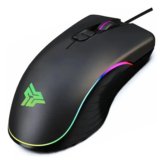 Mouse Gamer Knup Anúbis Modelo MU008 USB RGB 4800dpi 7 Botões Preto Mouse Gamer Knup Anúbis Modelo MU008 USB RGB 4800dpi 7 Botões Preto