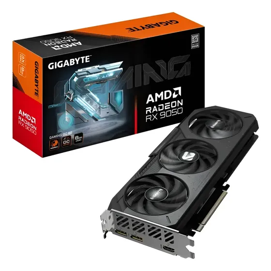 Placa Gráfica Gigabyte Radeon Rx 9050 Gaming Oc 8gb Gddr6