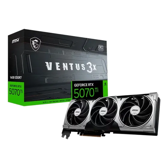 Placa De Vídeo Msi Ventus 3x Oc Rtx 5070ti 16gb Gddr7