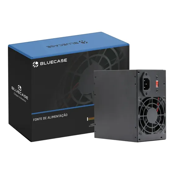 Fonte Atx Ps/2 350w C/ Cabo Blu350-cmps2 Bluecase Cor Preto