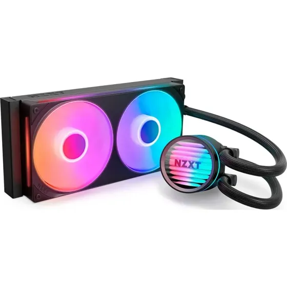 Water Cooler Nzxt Kraken Core 240 Rgb Preto Fan Dupla Preto
