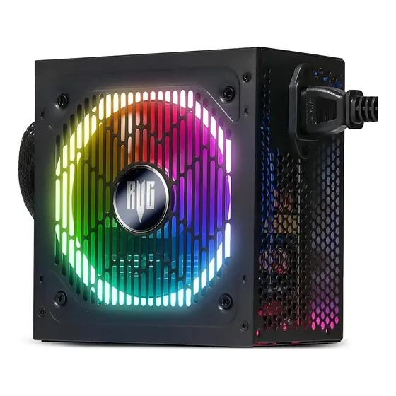 Fonte De Alimentação Atx 650w 80 Plus Bronze Pc Rgb Bivolt