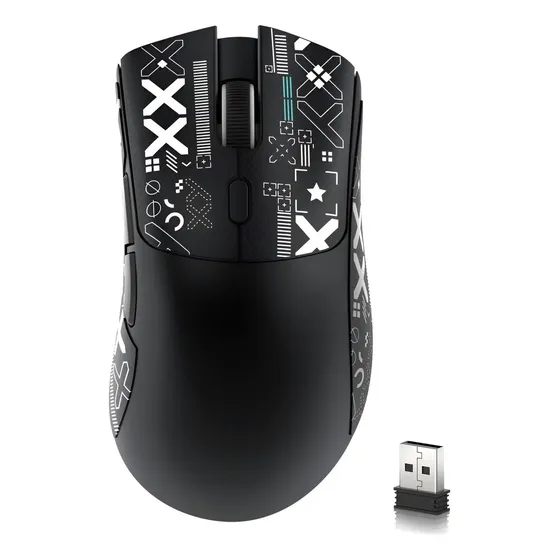 Mouse Para Jogos Attack Shark R1 De 18.000 Dpi, Paw3311, Mod Cor Audífonos Preto