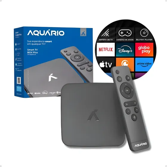 Smart Tv Box Aquário Stv-3000 Plus 4k 16gb Android 11