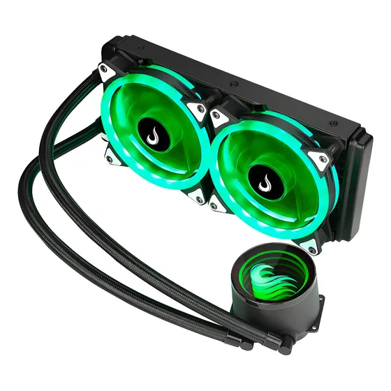 Water Cooler Gamer Rgb 240mm Intel E Amd Preto - Rise Mode