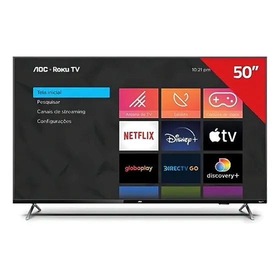 Smart TV AOC 50U6125 50'' 4K LED - Excelente (Recondicionado)