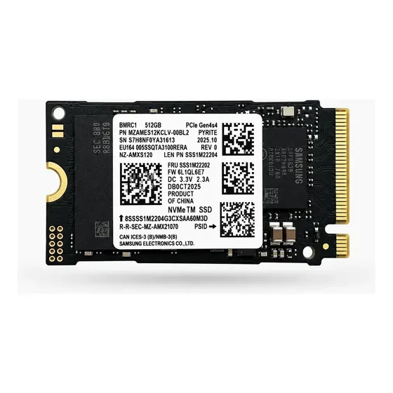 Ssd Samsung 512gb 2242 Nvme M.2 Pcie 4.0 Gen4x4 Notebook Pc