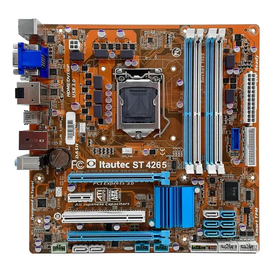 Placa Mãe Lga 1155 Ddr3 Intel 2a/3a Geração I3/i5/i7 32gb Placa Mãe Lga 1155 Ddr3 Intel 2a/3a Geração I3/i5/i7 32gb