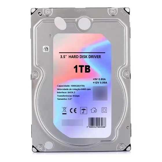 Hd Disco Rígido Interno 1tb Sata 3.5 - 5400 Rpm