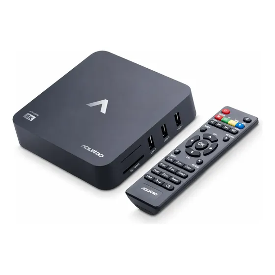 Smart Tv Box 4k 8gb Preto C 1gb De Memória Aquário Stv-2000