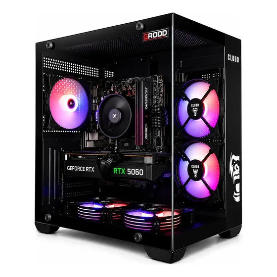 Pc Gamer Ryzen 5 5500 + Rtx 5060 8gb + 32gb Ram + Nvme 1tb 1