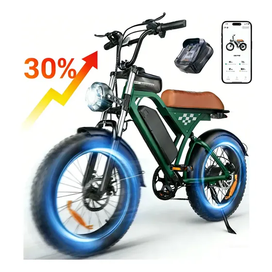 Bicicleta Elétrica Xroymexroy EB5 MAX, Motor 1000W e Bateria 48V, Dobrável com Pneu 20"