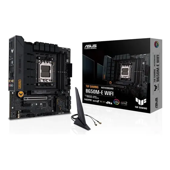 Placa Mãe Asus Tuf Gaming B650m-e Wifi Amd Am5 Matx Ddr5
