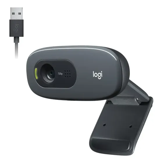 Webcam Logitech C270 Hd 720p Com Microfone Integrado Usb