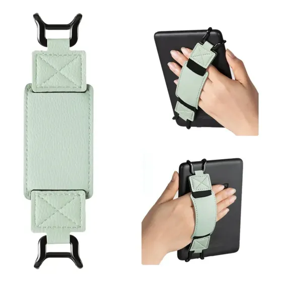 Alça De Mão Segura Para Kindle E Tablets 6-7.5 Verde-claro