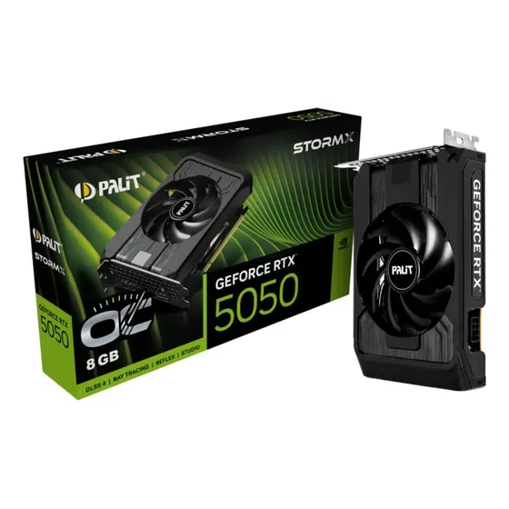 Placa De Video Palit Rtx 5050 Stormx Oc 8gb Gddr6 Dlss