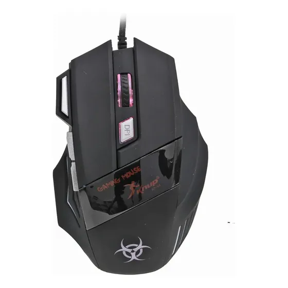 Mouse Gamer Knup KP-V4 7 botões USB 3600 dpi RGB preto