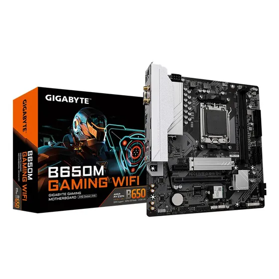 Placa Mãe Gigabyte B650m Gaming Wifi B650 Amd Am5 Matx Ddr5