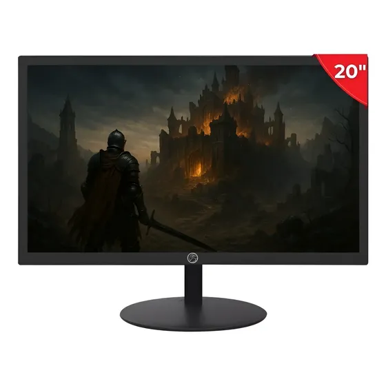 Monitor Gamer Led 20 Full Hd Widescreen Preto Bivolt Setup Preto