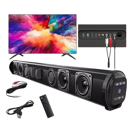 Zx Barra De Som Com Subwoofer Bluetooth Para Smart Tv