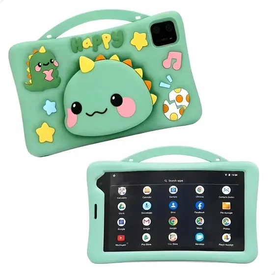Tablet Verde T68 Infantil Dinossauro Dual Chip 6gb Ram 128gb
