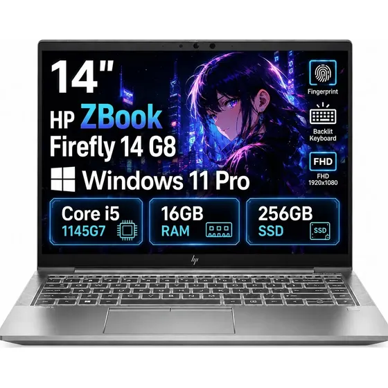 Notebook Hp Zbookfirefly 14g8 Core I5 1145g7 16gb 256gb Ssd (Recondicionado) Notebook Hp Zbookfirefly 14g8 Core I5 1145g7 16gb 256gb Ssd (Recondicionado)