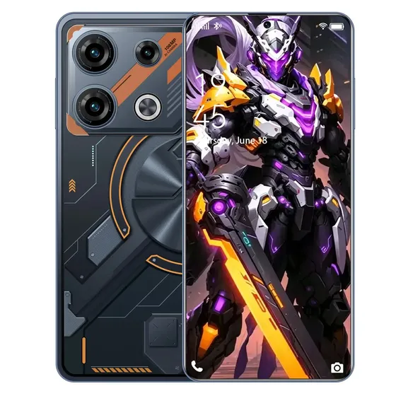 Celular Smartphone 5G 16GB+512GB Dimensity 9200 Android 16 8000mAh Tela 6,82 3840x2160 Câmera 108MP Traseira + 32MP Frontal Dual SIM GPS Bluetooth 5.4 Preto