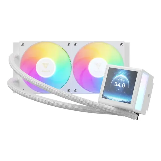 Water Cooler Gamdias Chione P5-240 Branco Rgb Com Tela 240mm Branco