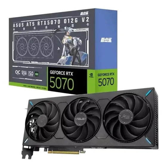 Placa De Video Rtx 5070 Asus Ats Oc V2 12gb Gddr7 Dlss Ray