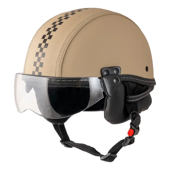 Capacete Kraft Street Coquinho Bike Elétrica Scooter Viseira