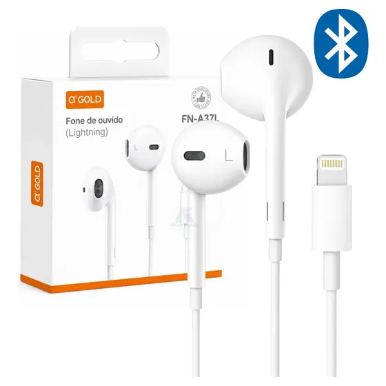 Fone De Ouvido Compatível iPhone Lightning 7 A 14 Max iPad