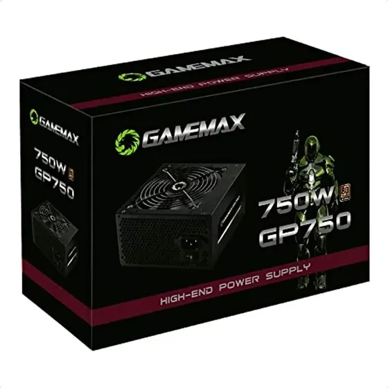 Fonte De Alimentacao 750w Gp750 80 Plus Bronze Gamemax Fonte De Alimentacao 750w Gp750 80 Plus Bronze Gamemax