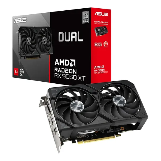Placa Gráfica Asus Dual Radeon Rx 9060 Xt 8gb Gddr6