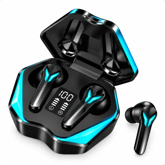 Fone De Ouvido Bluetooth 6.0 Sem Fio Tws Gamer Rgb Microfone