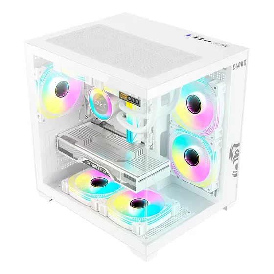 Gabinete Gamer Com Vidro Frontal Placas M-atx M-itx