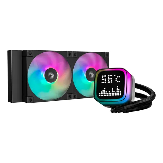Water Cooler Deepcool Lp240 Rgb Preto Com Display Pixel