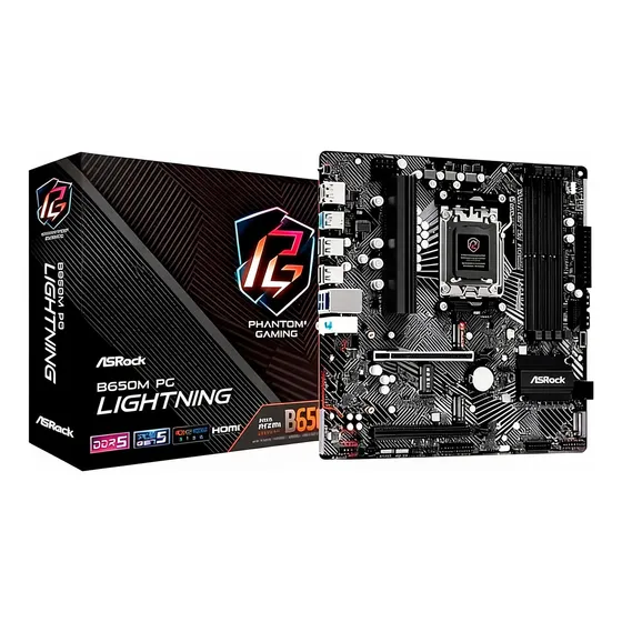 Placa Mãe Asrock Pg Lightning B650m Am5 Matx
