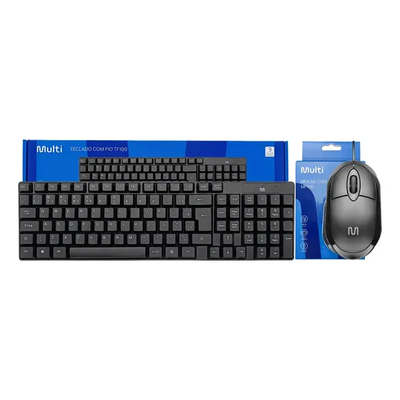 Kit Teclado E Mouse Multilaser Tc193 Mo300 Usb Abnt2 Kit Teclado E Mouse Multilaser Tc193 Mo300 Usb Abnt2