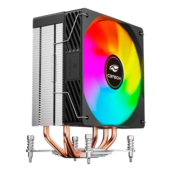 Air Cooler Led Rgb Gamer Intel 115x 1700 1366 Amd Am4 Am5