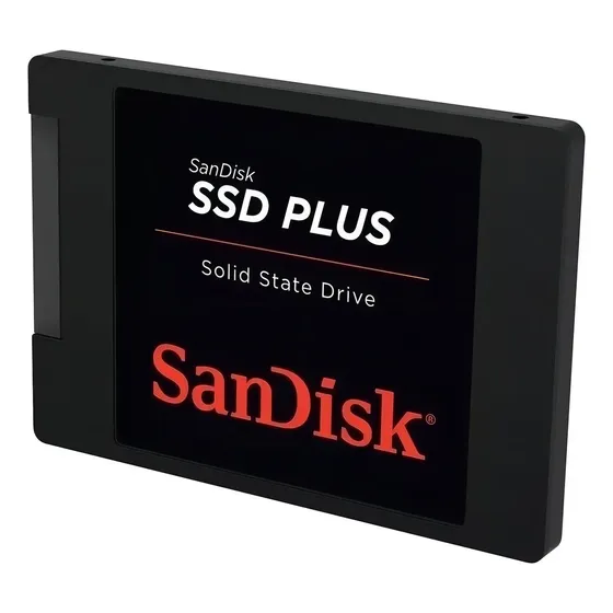 interno SanDisk SSD Plus SDSSDA-240G-G25 240GB preto - Excelente (Recondicionado)