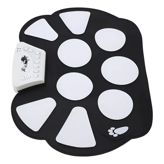 Bateria Eletrônica Iniciantes 9 Pads Portátil Completa
