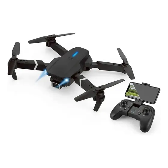 Drone E88 Pro Max Mini Câmera Hd Wi-fi Dobrável Iniciante