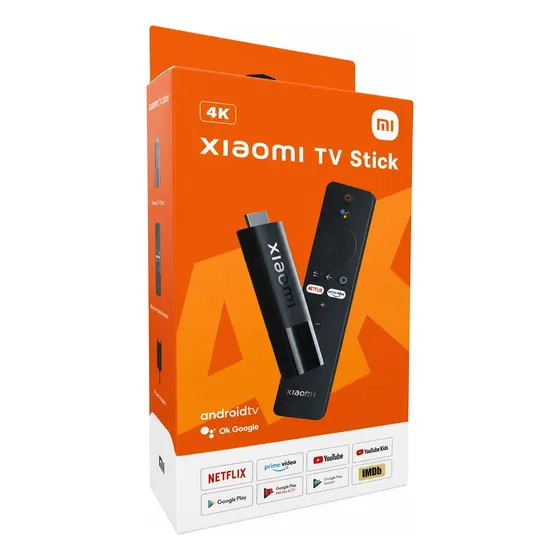 Mi Tv Stick Xiaomi 4k Controle De Voz Full Hd 2a Geração Cor