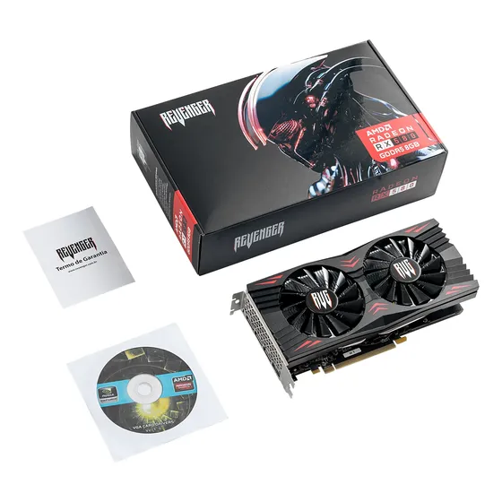 Placa De Vídeo Amd Radeon Rx 580 8gb Gddr5 Revenger 2048 Str