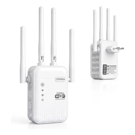 Repetidor De Sinal Wi-fi 1200mbps Dual Band 4 Antenas