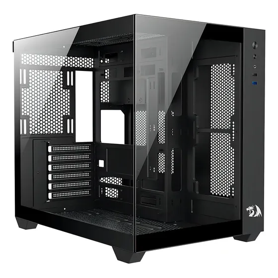 Gabinete Gamer Redragon Wideload Preto Mid Tower Atx