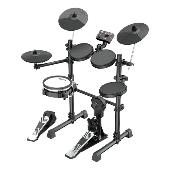 Bateria Eletrônica Aroma TDX-15S Portátil USB MIDI com Módulo Som e Pedais Bateria Eletrônica Aroma TDX-15S Portátil USB MIDI com Módulo Som e Pedais