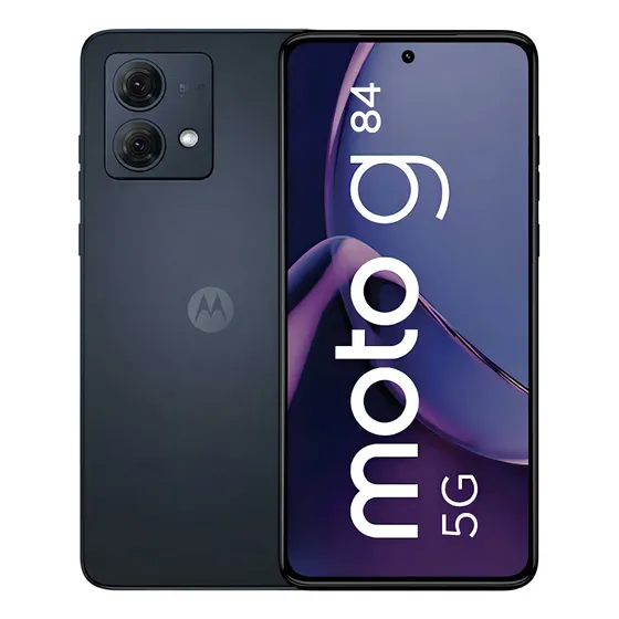 Smartphone Motorola Moto g84 5G - 256GB 8GB RAM + 8GB RAM Boost 50MP Ultra-Pixel AI Camera Tela pOLED NFC - Grafite - Excelente (Recondicionado)