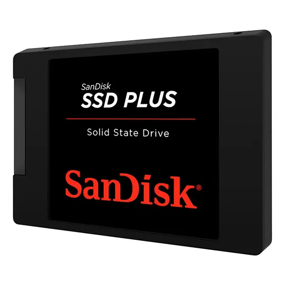 Ssd Sandisk 500gb Plus Sata 3 Sdssda-500g-g28 Preto