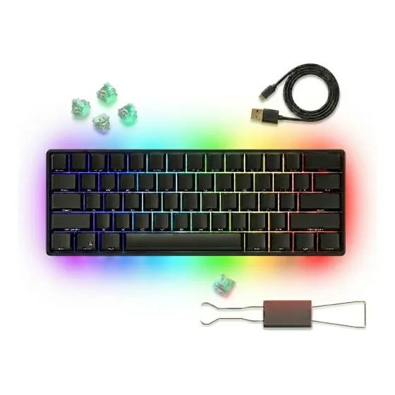 Teclado Magnético Akko Monsgeek Fun60 Pro 8k Preto Rgb Gamer